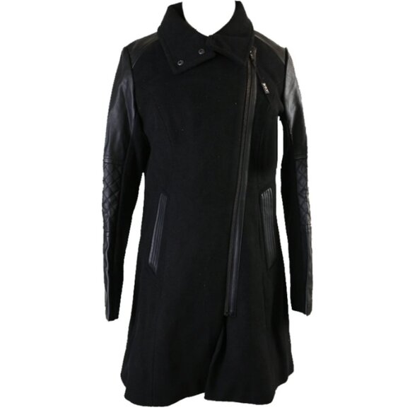 Marc New York Ladies' Long Wool Jacket Black 12 NWD - Picture 1 of 5